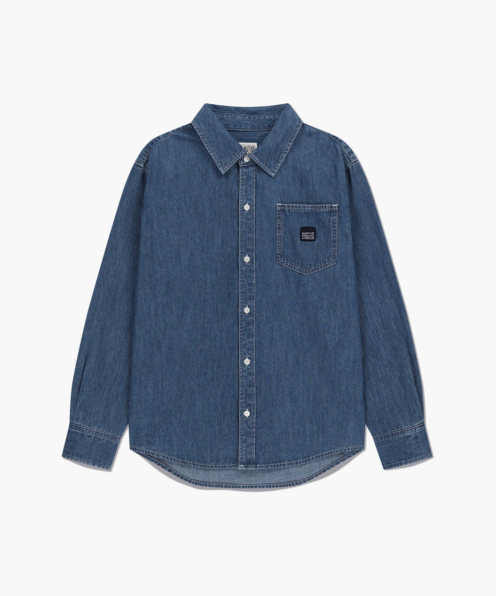 Marithe & Francois Girbaud - Logo Denim Shirt (Blue) product image 6 | TRAB K-Fashion Australia