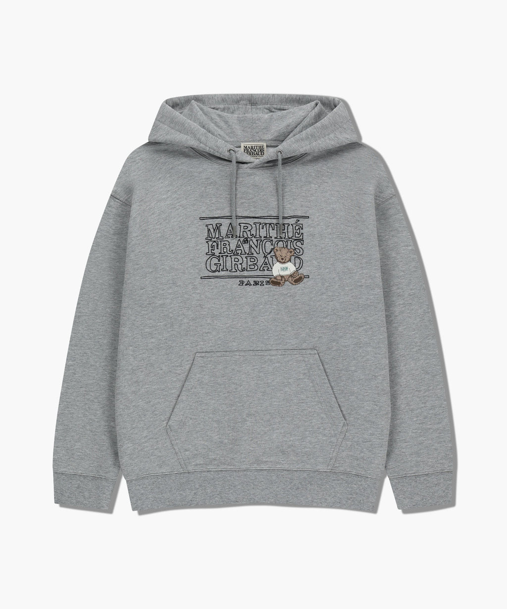 Marithe & Francois Girbaud - Doodle Classic Bear Hoodie (Heather Gray) product image 6 | TRAB K-Fashion Australia