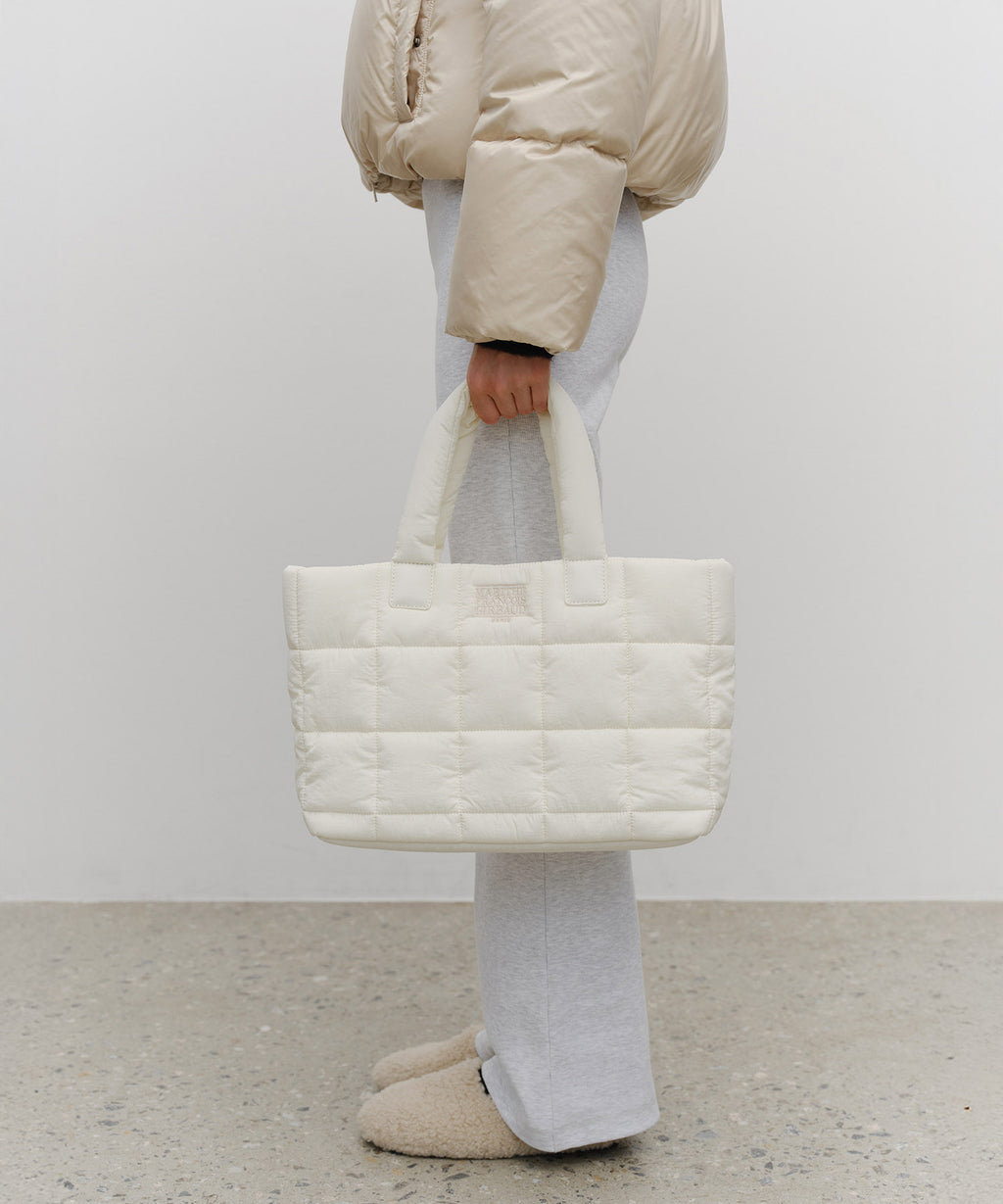 Marithe & Francois Girbaud - Classic Logo Padding Tote Bag (Ivory) product image 6 | TRAB K-Fashion Australia