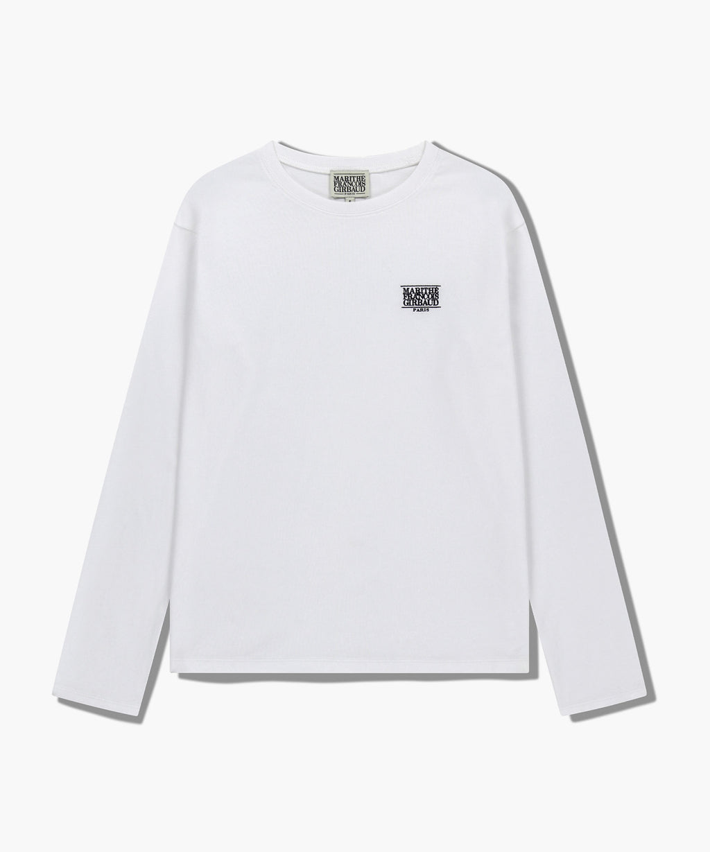 Marithe & Francois Girbaud - Classic Logo Long Sleeve (White) product image 6 | TRAB K-Fashion Australia