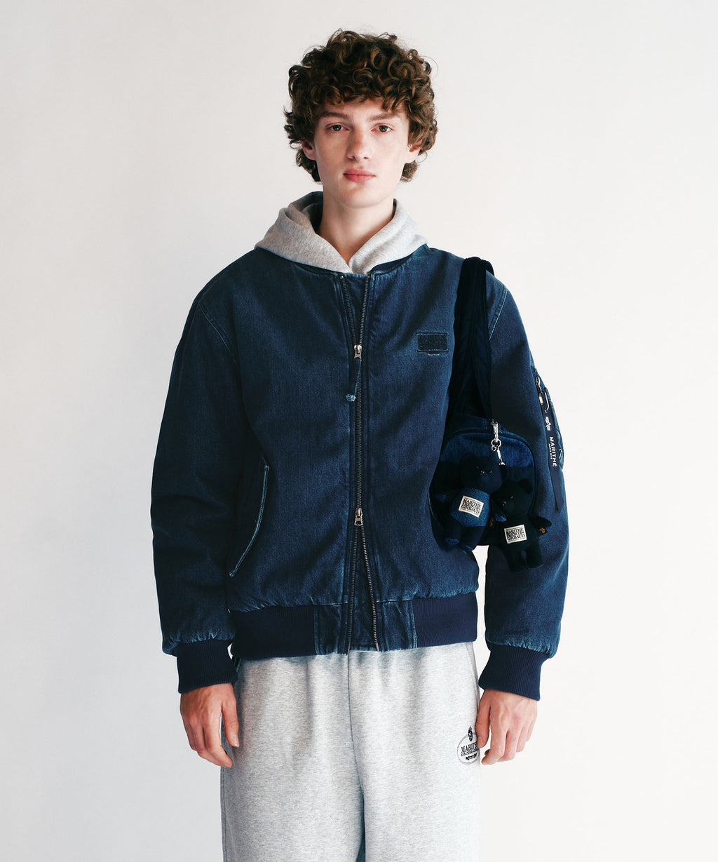 Marithe & Francois Girbaud - Marithe X Alpha Industries Classic Logo Nylon Duffle Bag (Navy) product image 6 | TRAB K-Fashion Australia