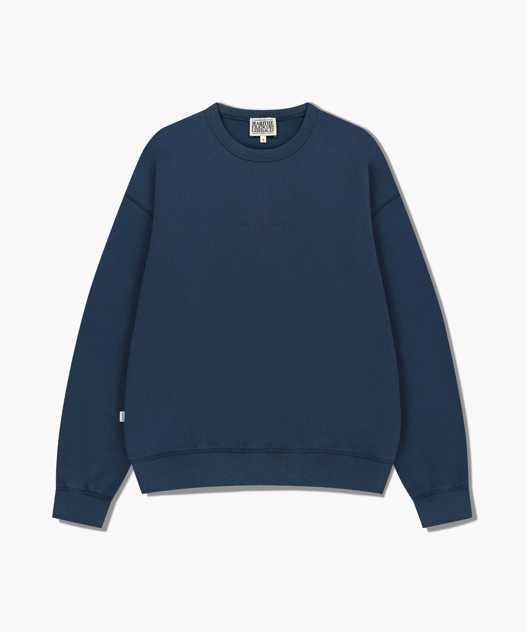 Marithe & Francois Girbaud - Lettering Logo Over Fit Sweatshirt (Blue) product image 6 | TRAB K-Fashion Australia