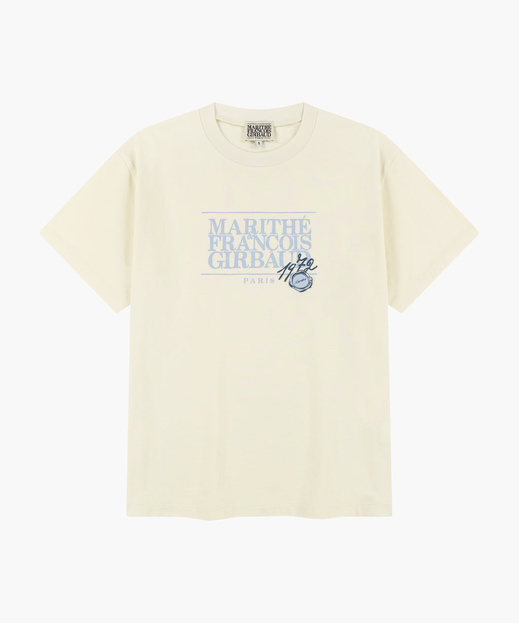 Marithe & Francois Girbaud - Stamp Classic Logo Tee (Cream) product image 6 | TRAB K-Fashion Australia