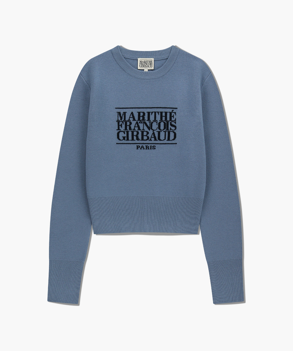 Marithe & Francois Girbaud - Classic Logo Crop Knit (Ash Blue) product image 6 | TRAB K-Fashion Australia