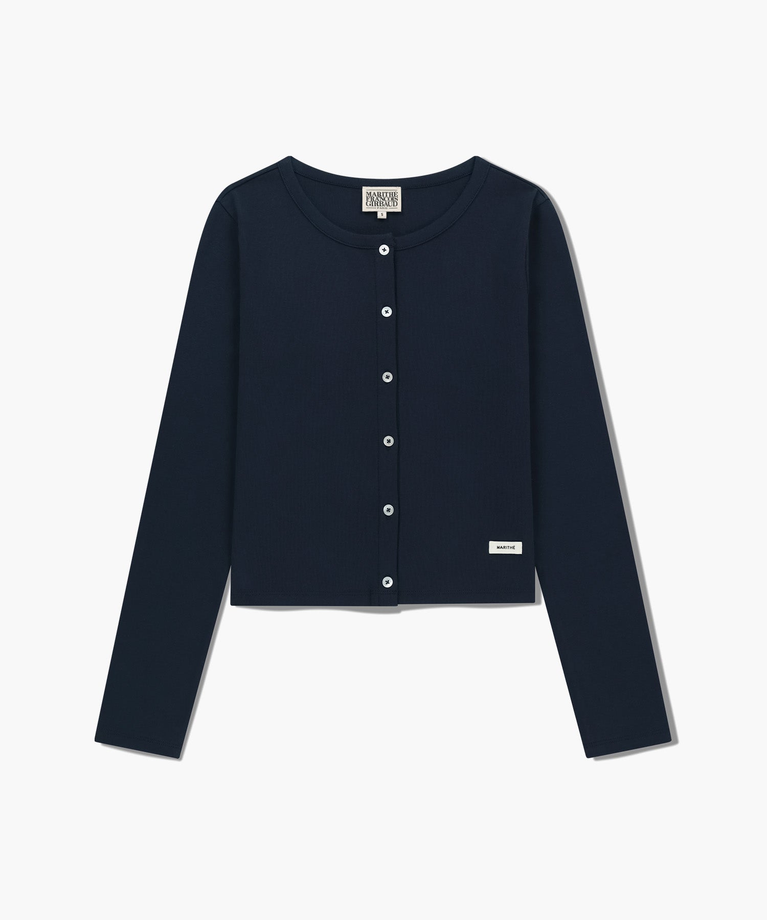 Marithe & Francois Girbaud - Basic Cotton Cardigan (Navy) product image 6 | TRAB K-Fashion Australia