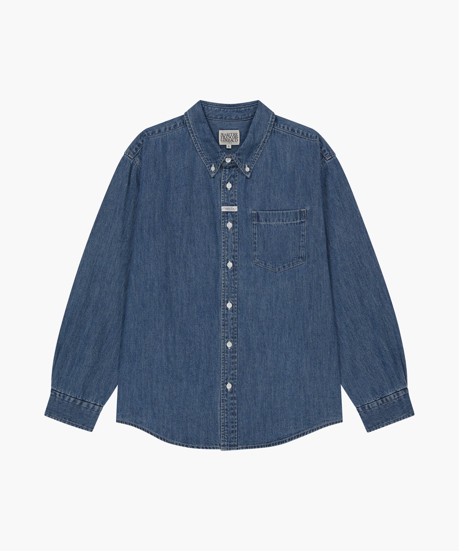 Marithe & Francois Girbaud - Uni Basic Denim Shirt (Blue) product image 6 | TRAB K-Fashion Australia