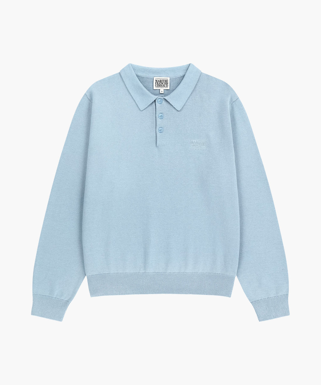 Marithe & Francois Girbaud - Small Classic Logo Collar Knit (Sky Blue) product image 6 | TRAB K-Fashion Australia