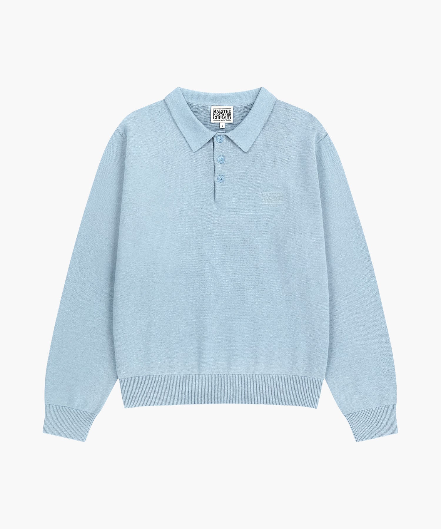 Marithe & Francois Girbaud - Small Classic Logo Collar Knit (Sky Blue) product image 6 | TRAB K-Fashion Australia