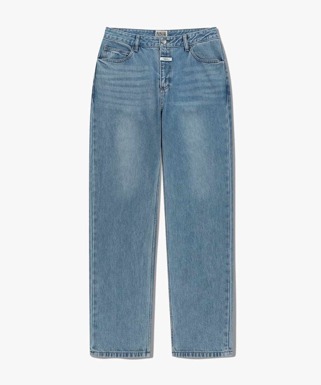 Marithe & Francois Girbaud - Slim Straight Denim Pants (Light Blue) product image 6 | TRAB K-Fashion Australia