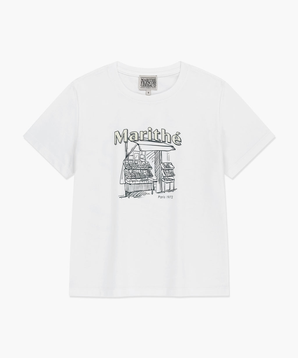 Marithe & Francois Girbaud - French Fruit Shop Graphic Tee (White) product image 6 | TRAB K-Fashion Australia
