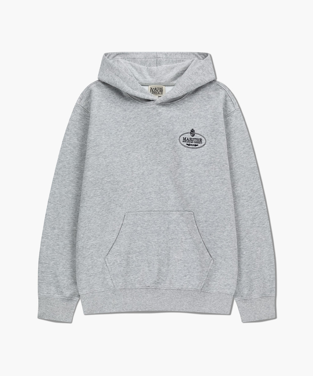 Marithe & Francois Girbaud - Crown Crest Symbol Hoodie (brushed) (Heather Gray) product image 6 | TRAB K-Fashion Australia