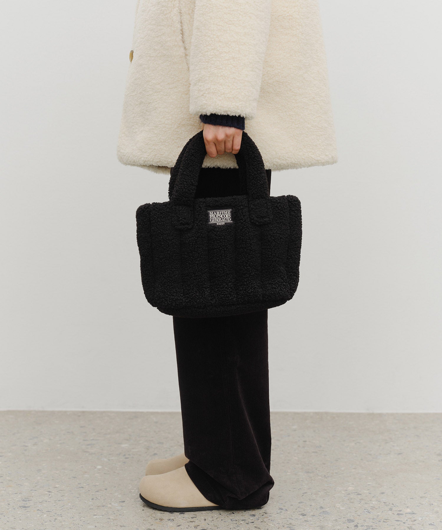 Marithe & Francois Girbaud - Classic Logo Boucle Padding Bag (Black) product image 6 | TRAB K-Fashion Australia