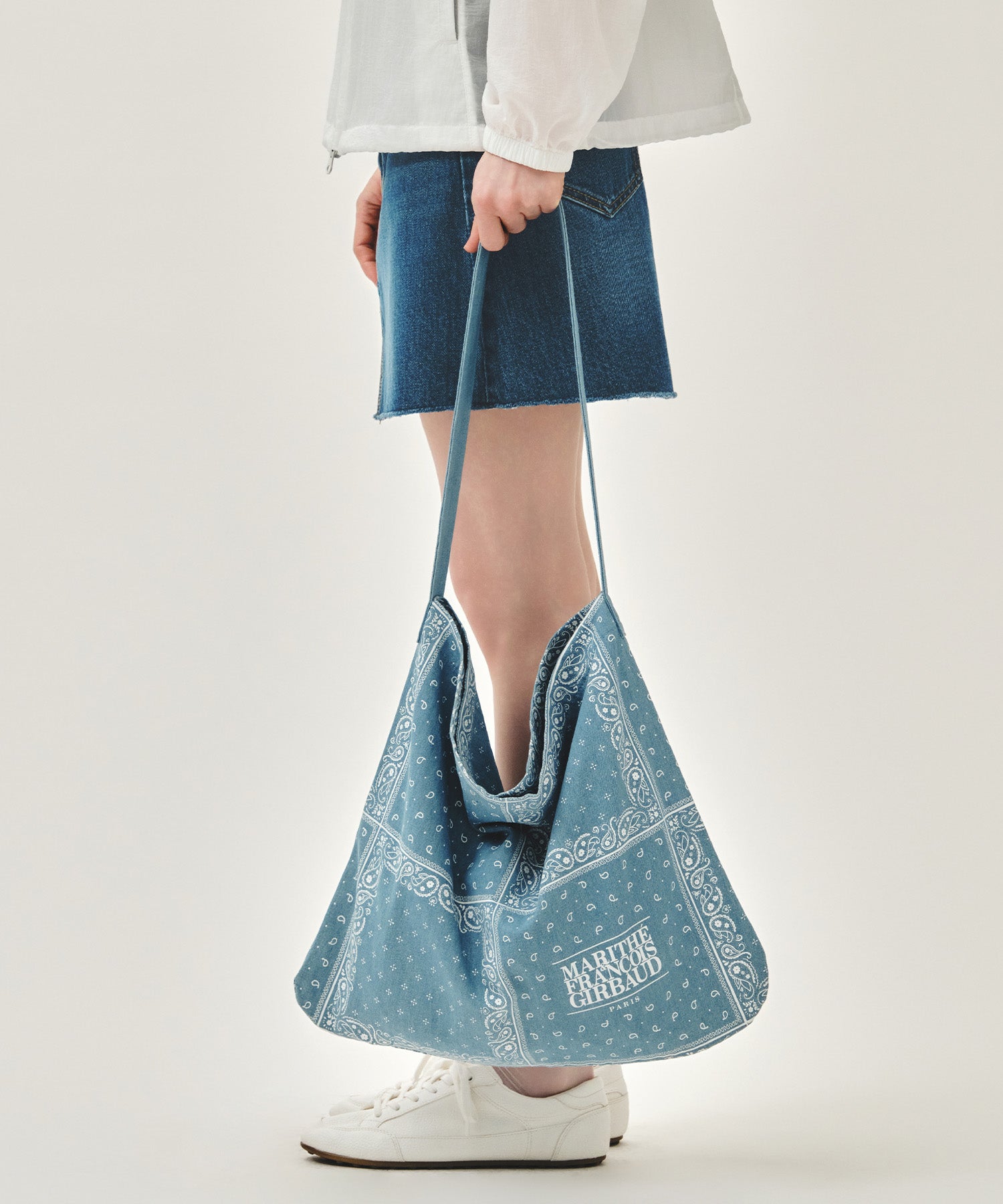 Marithe & Francois Girbaud - Bandana One Shoulder Eco Bag (Blue) product image 6 | TRAB K-Fashion Australia