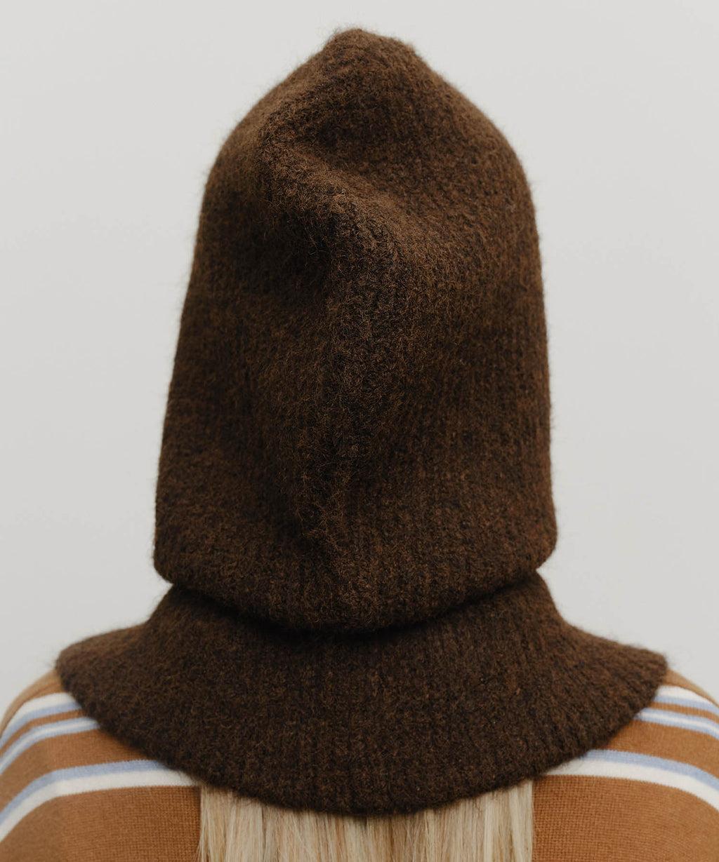 Marithe & Francois Girbaud - Circle Logo Balaclava (Dark Brown) product image 6 | TRAB K-Fashion Australia