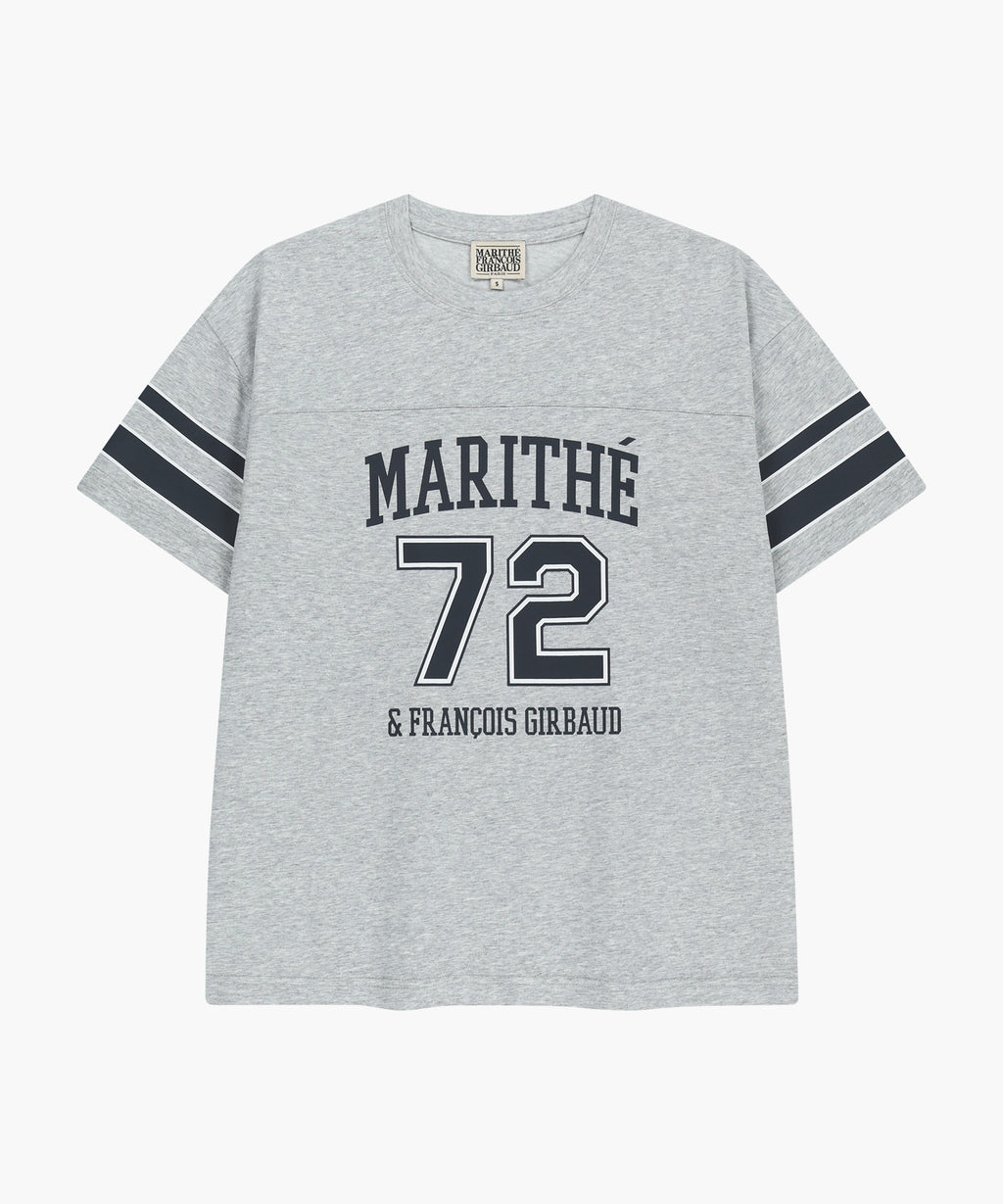 Marithe & Francois Girbaud - Aerocool Football Oversized Tee (Heather Gray) product image 6 | TRAB K-Fashion Australia
