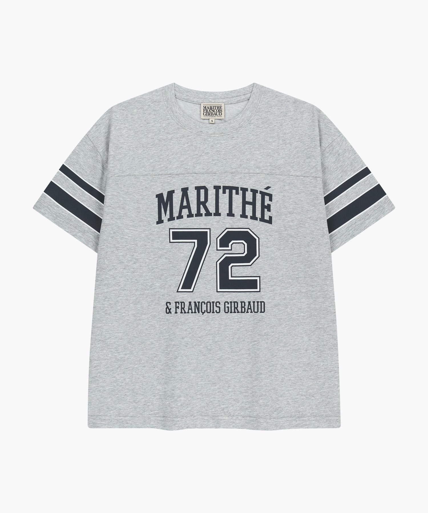 Marithe & Francois Girbaud - Aerocool Football Oversized Tee (Heather Gray) product image 6 | TRAB K-Fashion Australia