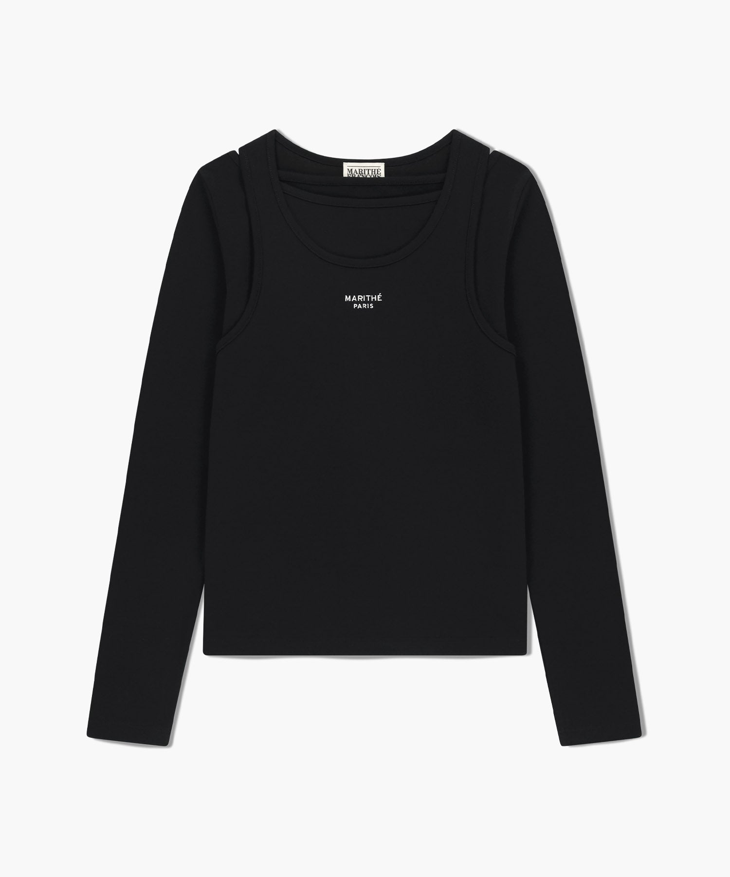 Marithe & Francois Girbaud - Layered Jersey Long Sleeve (Black) product image 6 | TRAB K-Fashion Australia