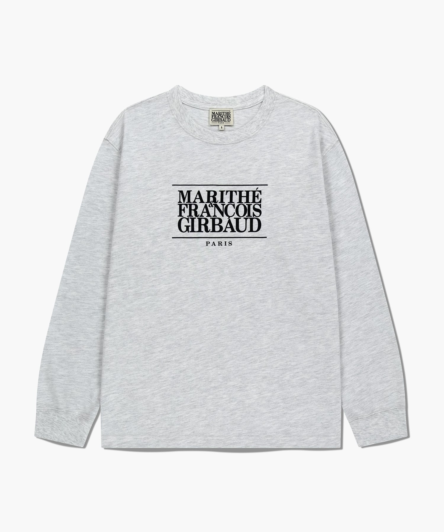 Marithe & Francois Girbaud - Classic Logo Long Sleeve (Light Heather Gray) product image 6 | TRAB K-Fashion Australia