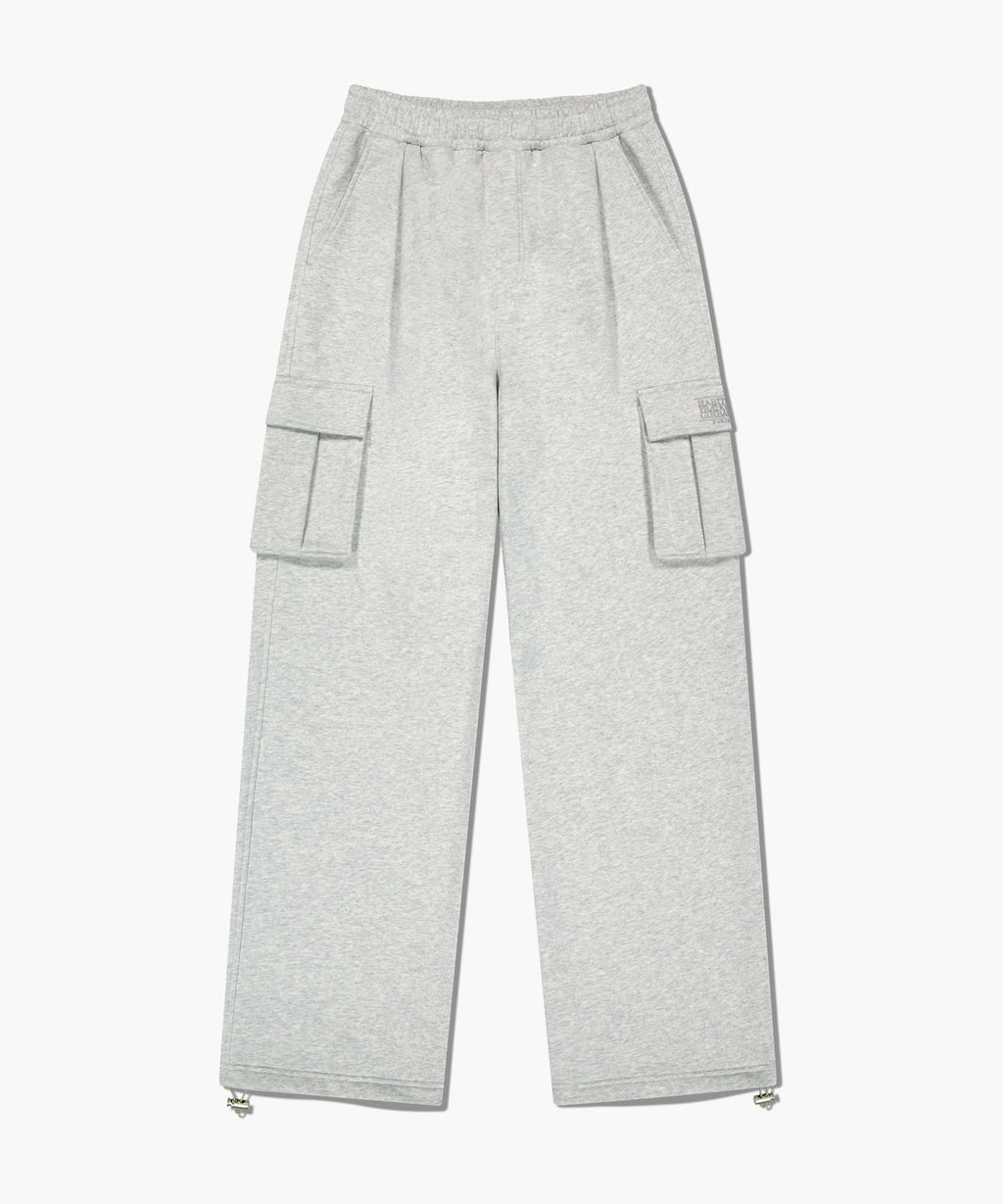 Marithe & Francois Girbaud - Classic Logo One Tuck Cargo Sweat Pants (Light Heather Gray) product image 6 | TRAB K-Fashion Australia