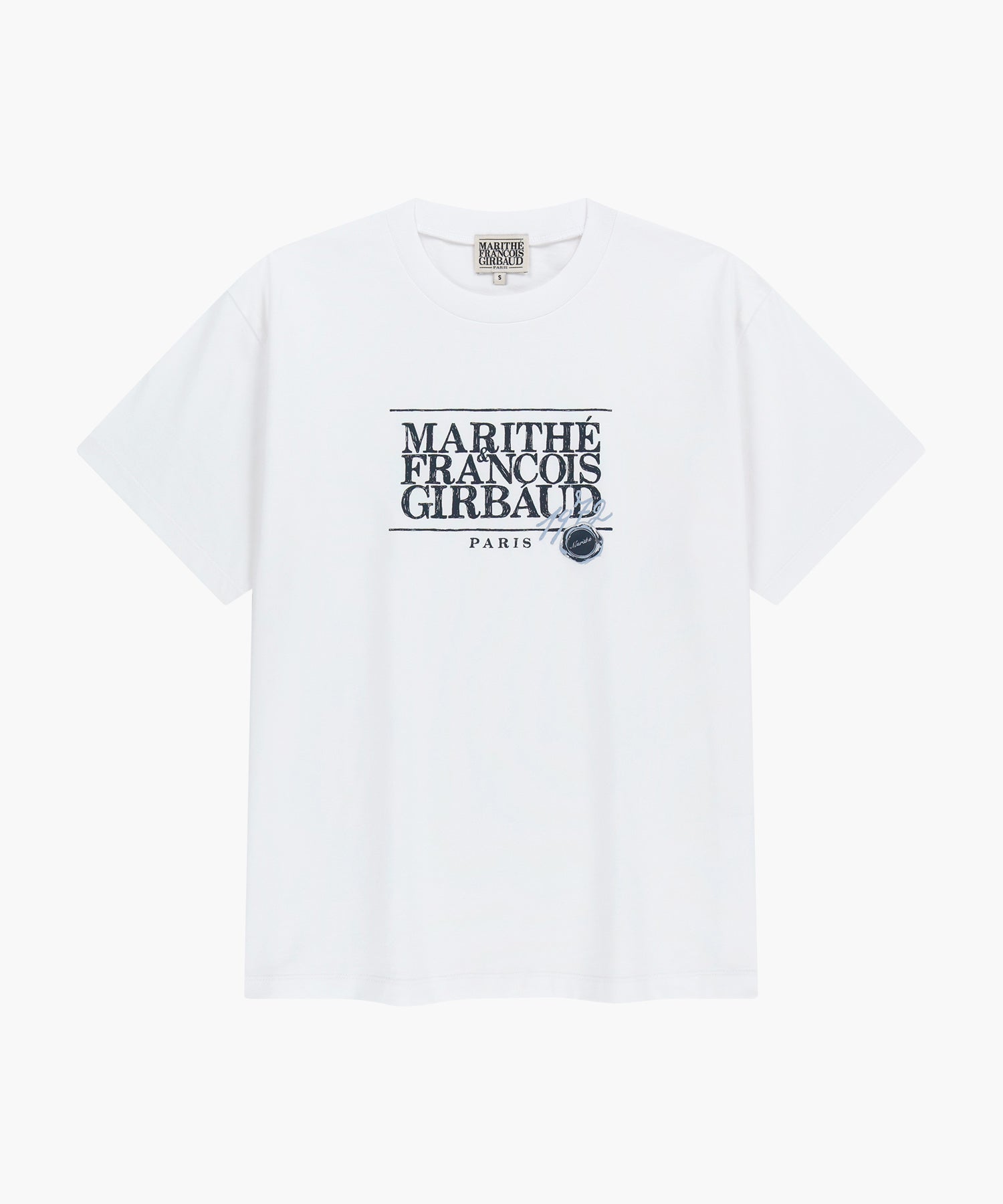 Marithe & Francois Girbaud - Stamp Classic Logo Tee (White) product image 6 | TRAB K-Fashion Australia