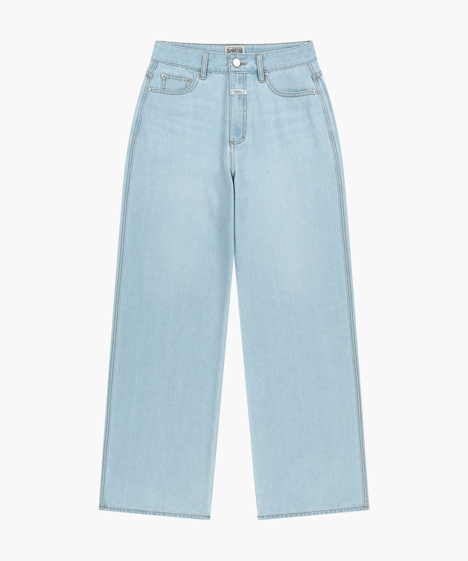 Marithe & Francois Girbaud - Summer Semi Wide Denim Pants (Light Blue) product image 9 | TRAB K-Fashion Australia
