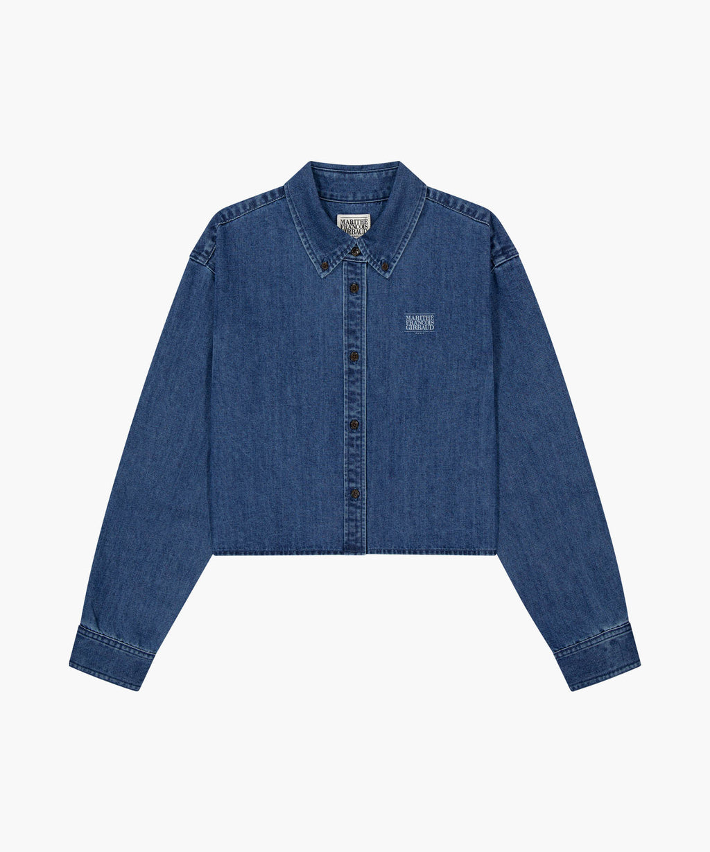 Marithe & Francois Girbaud - Crop Denim Shirt (Blue) product image 6 | TRAB K-Fashion Australia