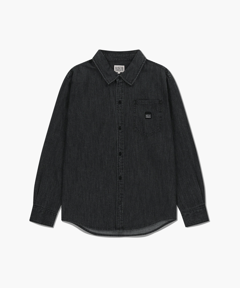 Marithe & Francois Girbaud - Logo Denim Shirt (Black) product image 6 | TRAB K-Fashion Australia