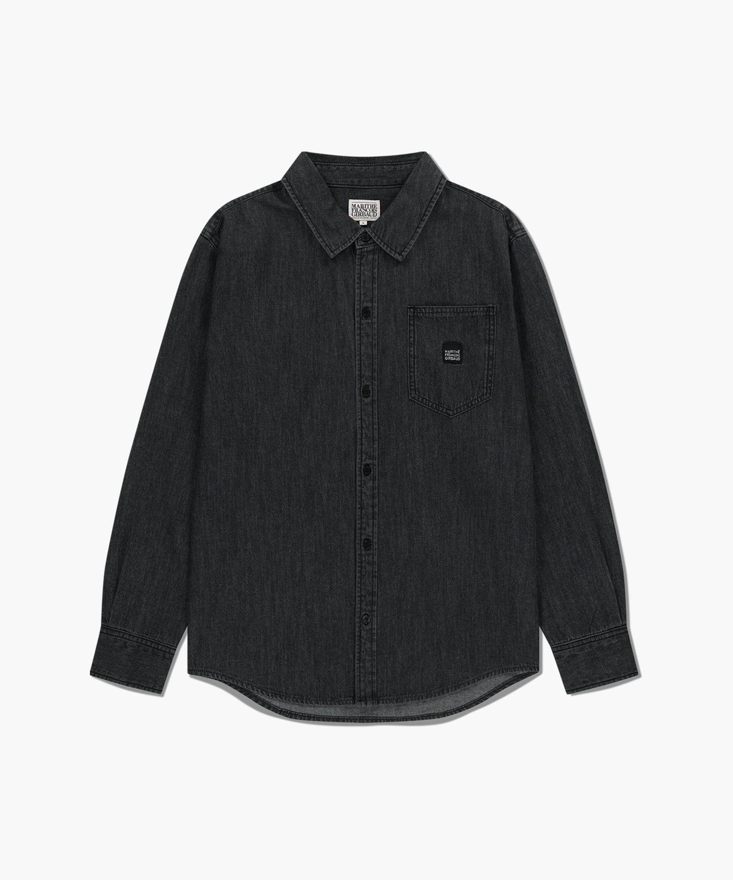 Marithe & Francois Girbaud - Logo Denim Shirt (Black) product image 6 | TRAB K-Fashion Australia