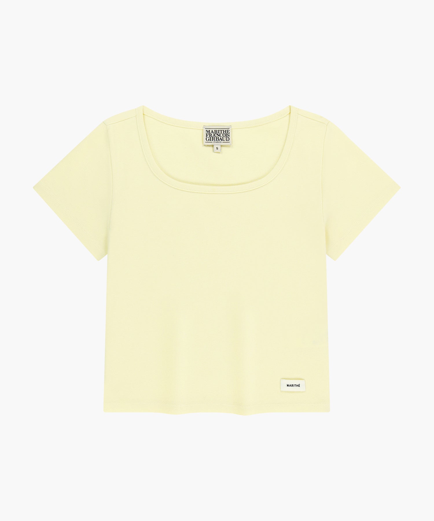 Marithe & Francois Girbaud - Basic Crop Tee (Light Yellow) product image 6 | TRAB K-Fashion Australia
