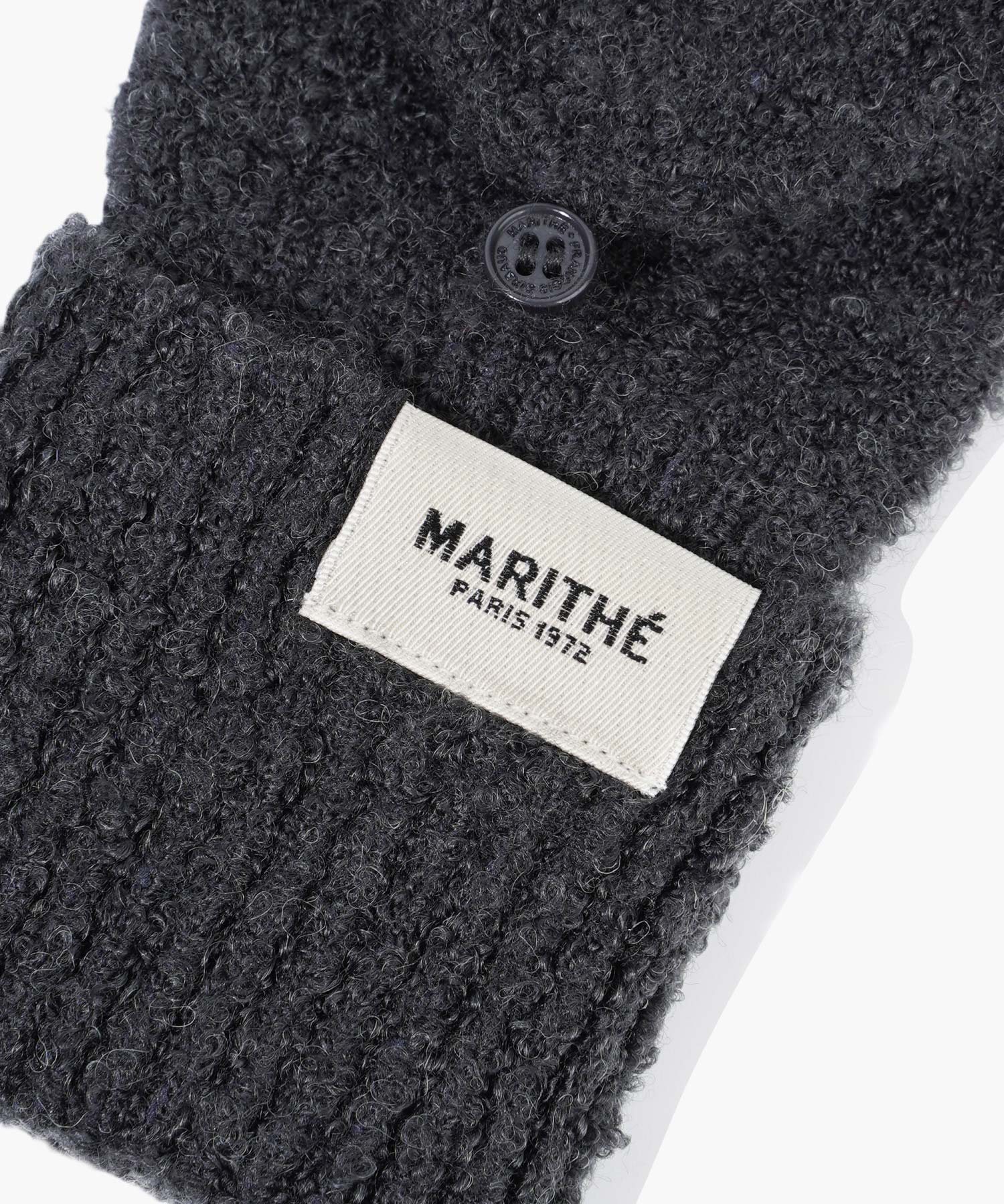 Marithe & Francois Girbaud - Regular Logo Mittens (Charcoal) product image 5 | TRAB K-Fashion Australia