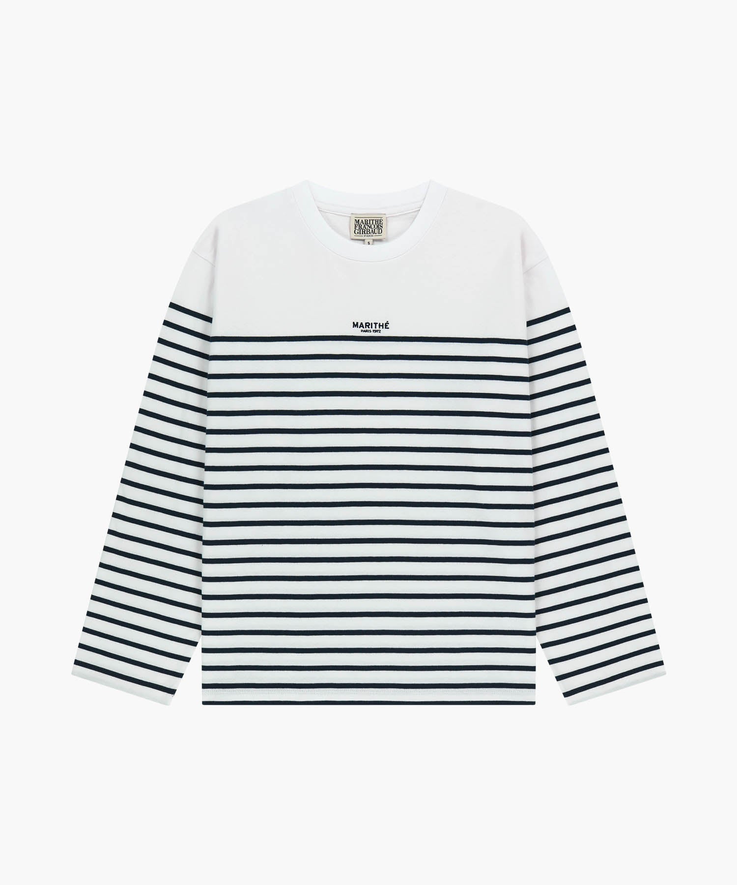 Marithe & Francois Girbaud - Block Stripe Long Sleeve Tee (Navy) product image 9 | TRAB K-Fashion Australia
