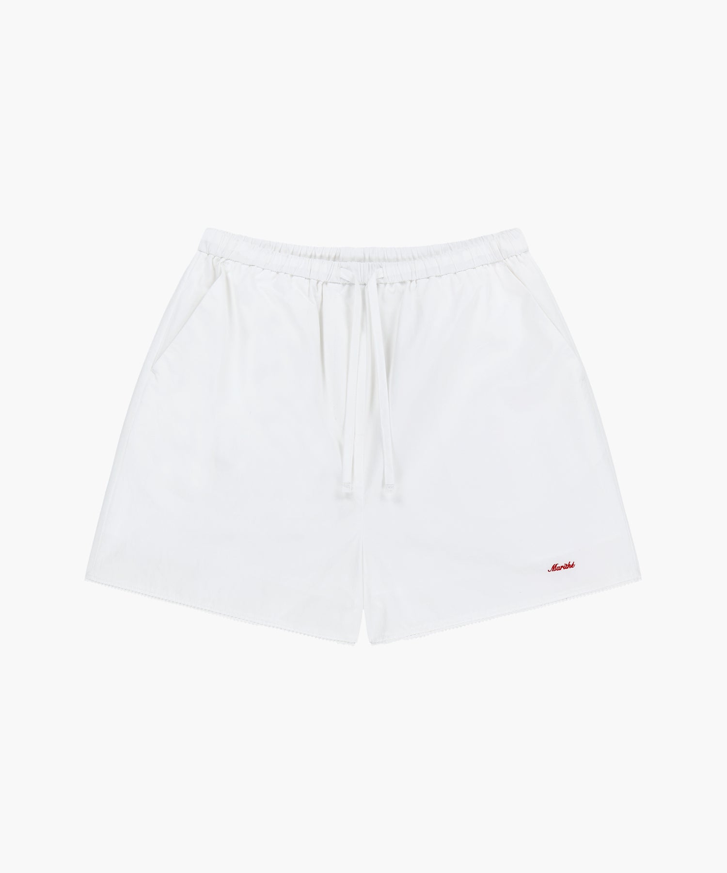 Marithe & Francois Girbaud - Lace Hem Shorts (White) product image 8 | TRAB K-Fashion Australia