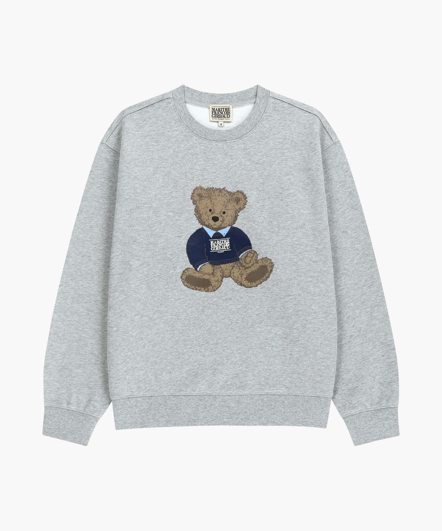 Marithe & Francois Girbaud - Doodle Bear Sweatshirt (Heather Gray) product image 6 | TRAB K-Fashion Australia