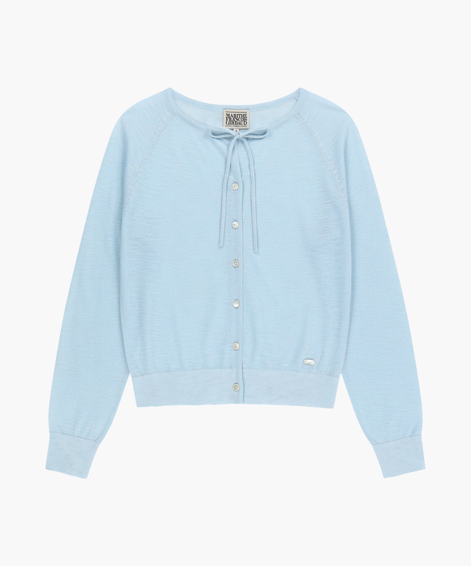 Marithe & Francois Girbaud - Sheer Knit Cardigan (Sky Blue) product image 6 | TRAB K-Fashion Australia