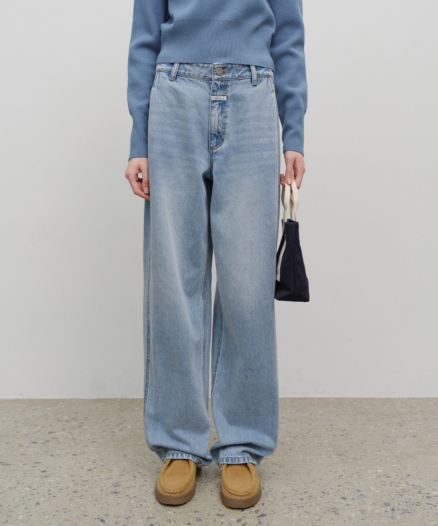 Marithe & Francois Girbaud - Classic Logo Canvas Tote Bag (Navy) product image 6 | TRAB K-Fashion Australia