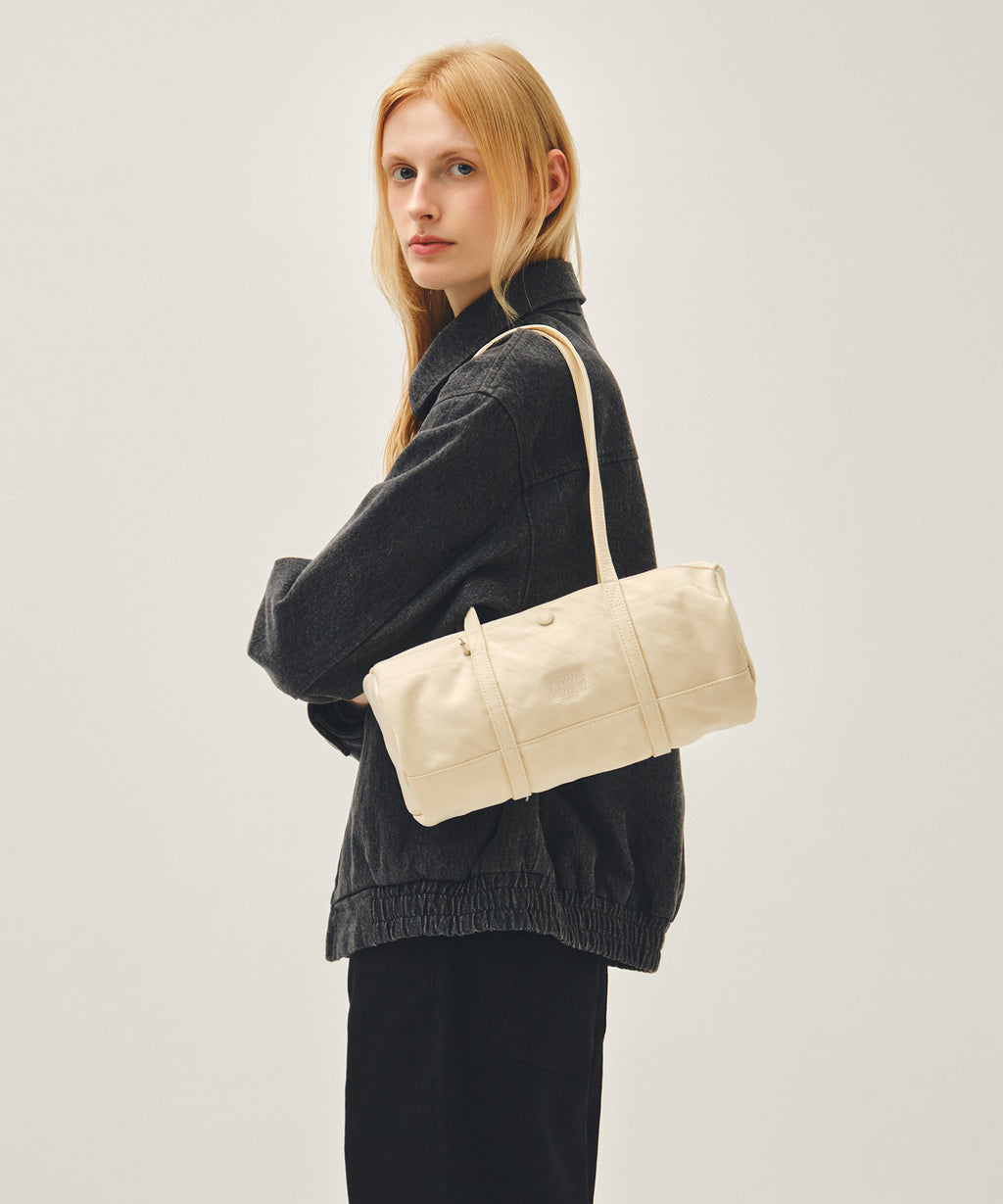 Marithe & Francois Girbaud - Classic Logo Casual Duffle Bag (Ivory) product image 6 | TRAB K-Fashion Australia