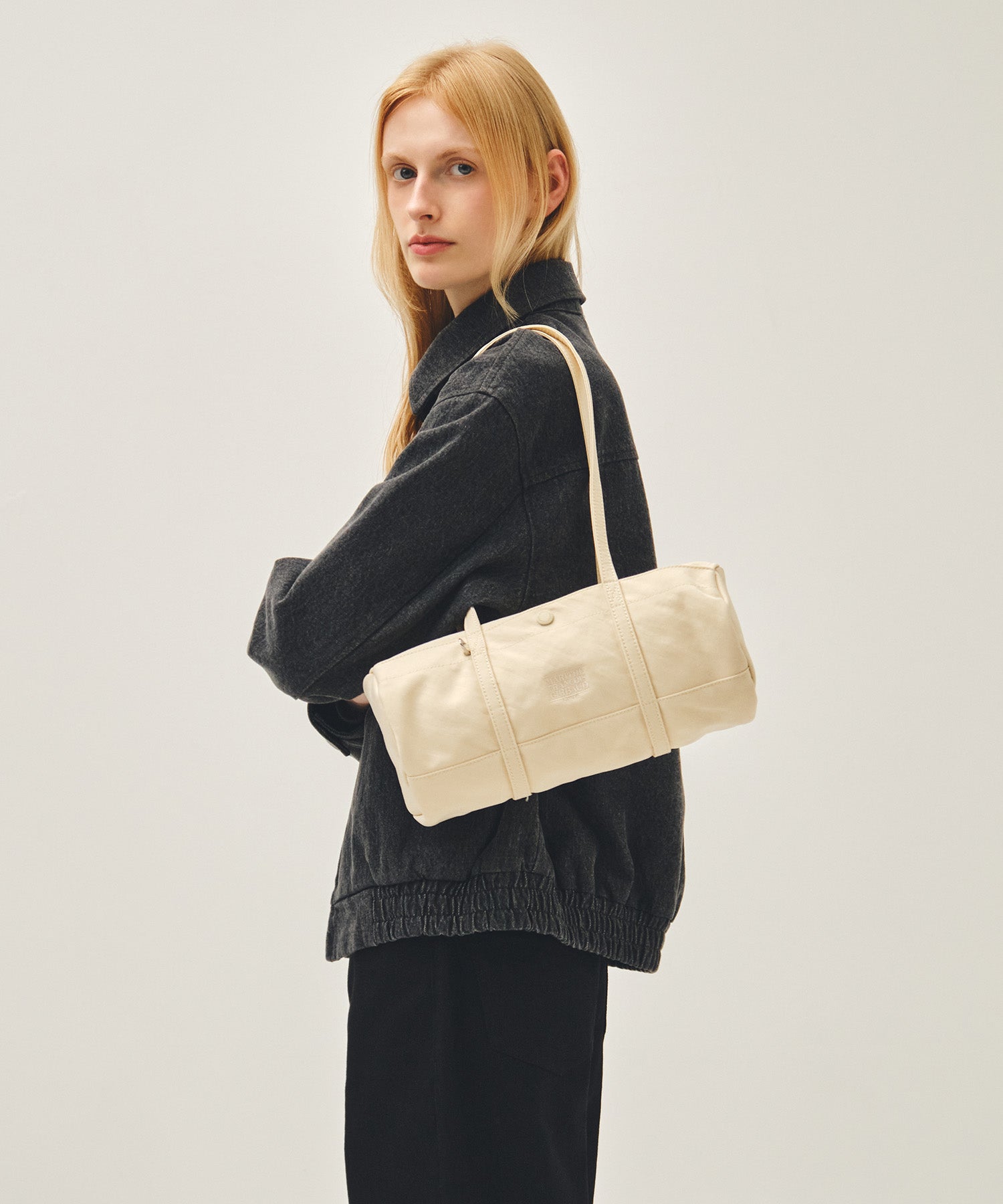Marithe & Francois Girbaud - Classic Logo Casual Duffle Bag (Ivory) product image 6 | TRAB K-Fashion Australia