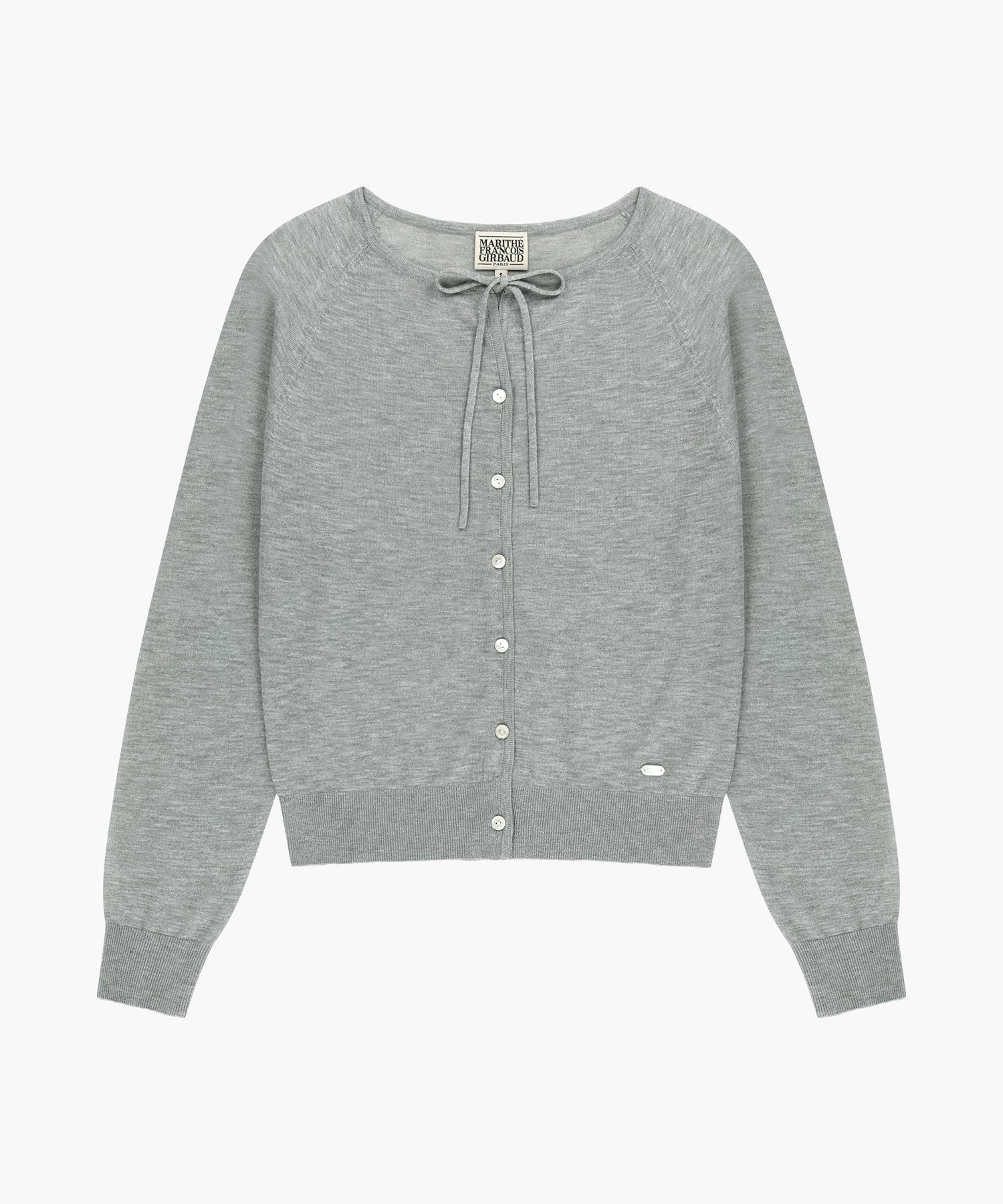 Marithe & Francois Girbaud - Sheer Knit Cardigan (Melange Gray) product image 9 | TRAB K-Fashion Australia
