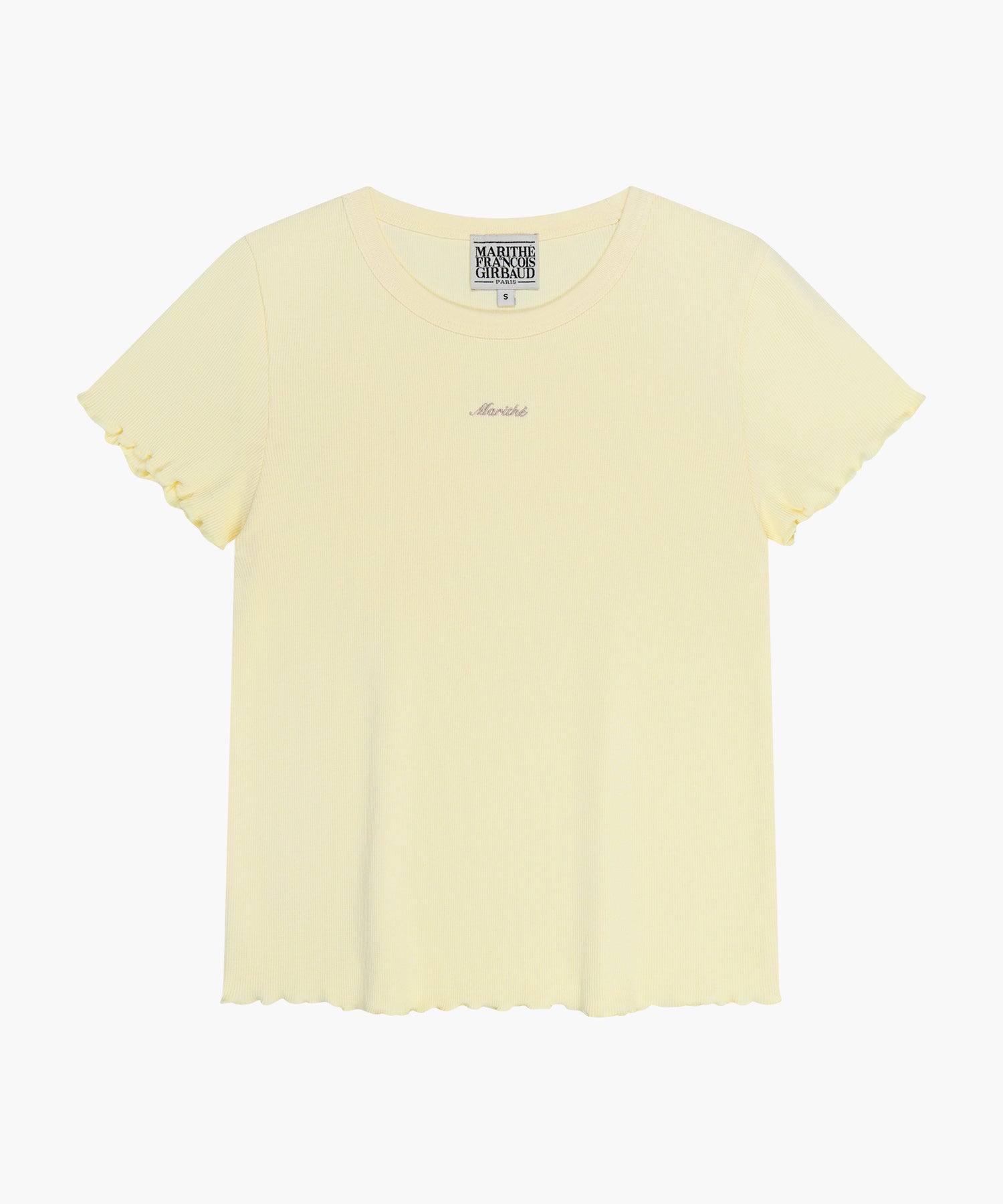 Marithe & Francois Girbaud - Rib Point Tee (Butter) product image 6 | TRAB K-Fashion Australia