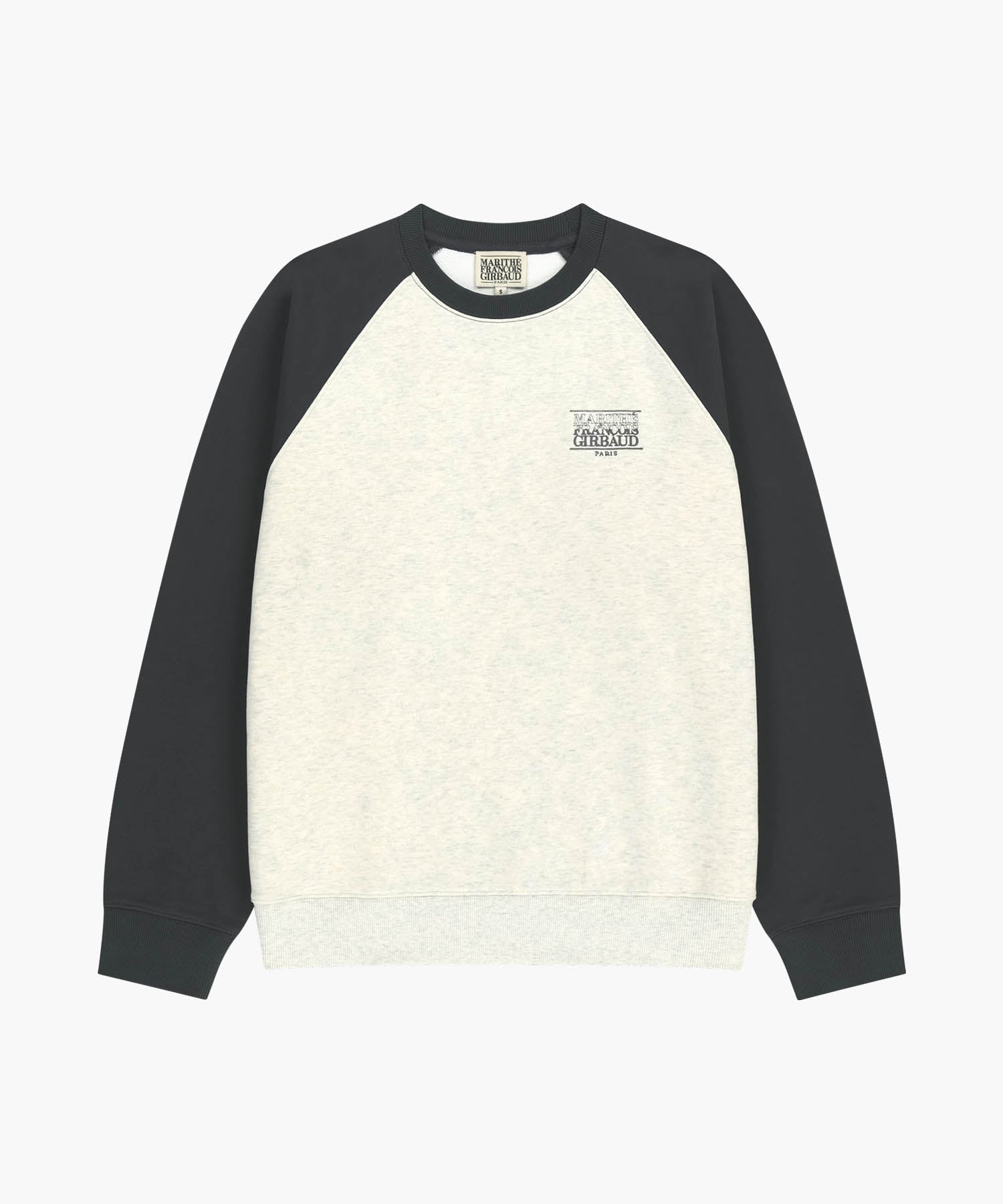 Marithe & Francois Girbaud - Small Classic Logo Color Block Sweatshirt (Charcoal) product image 6 | TRAB K-Fashion Australia