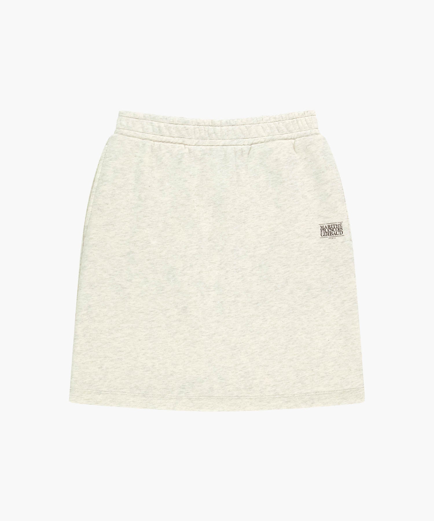 Marithe & Francois Girbaud - Vintage Classic Logo Sweat Mini Skirt (Oatmeal) product image 10 | TRAB K-Fashion Australia