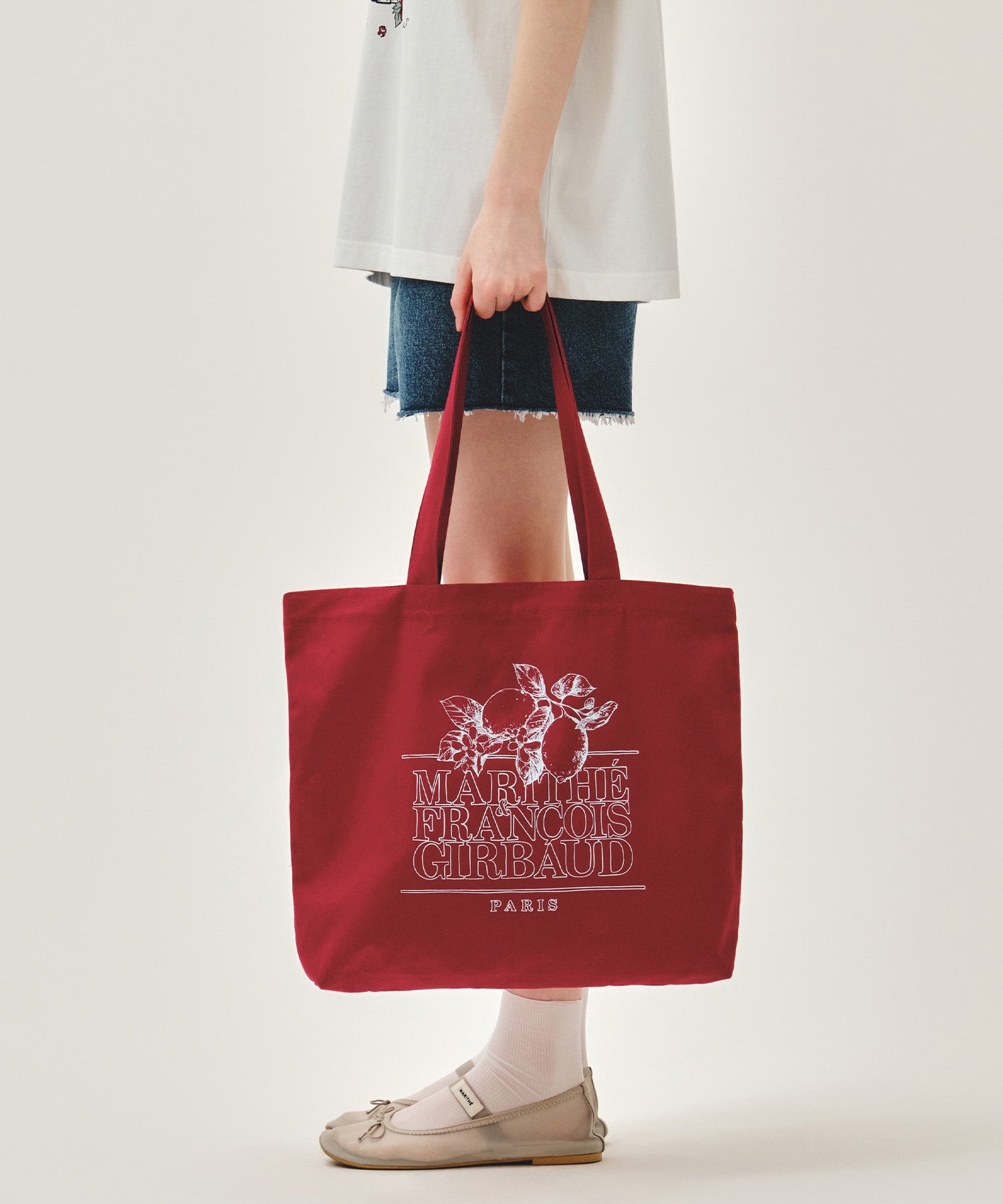 Marithe & Francois Girbaud - Lemon Classic Logo Eco Bag (Red) product image 6 | TRAB K-Fashion Australia