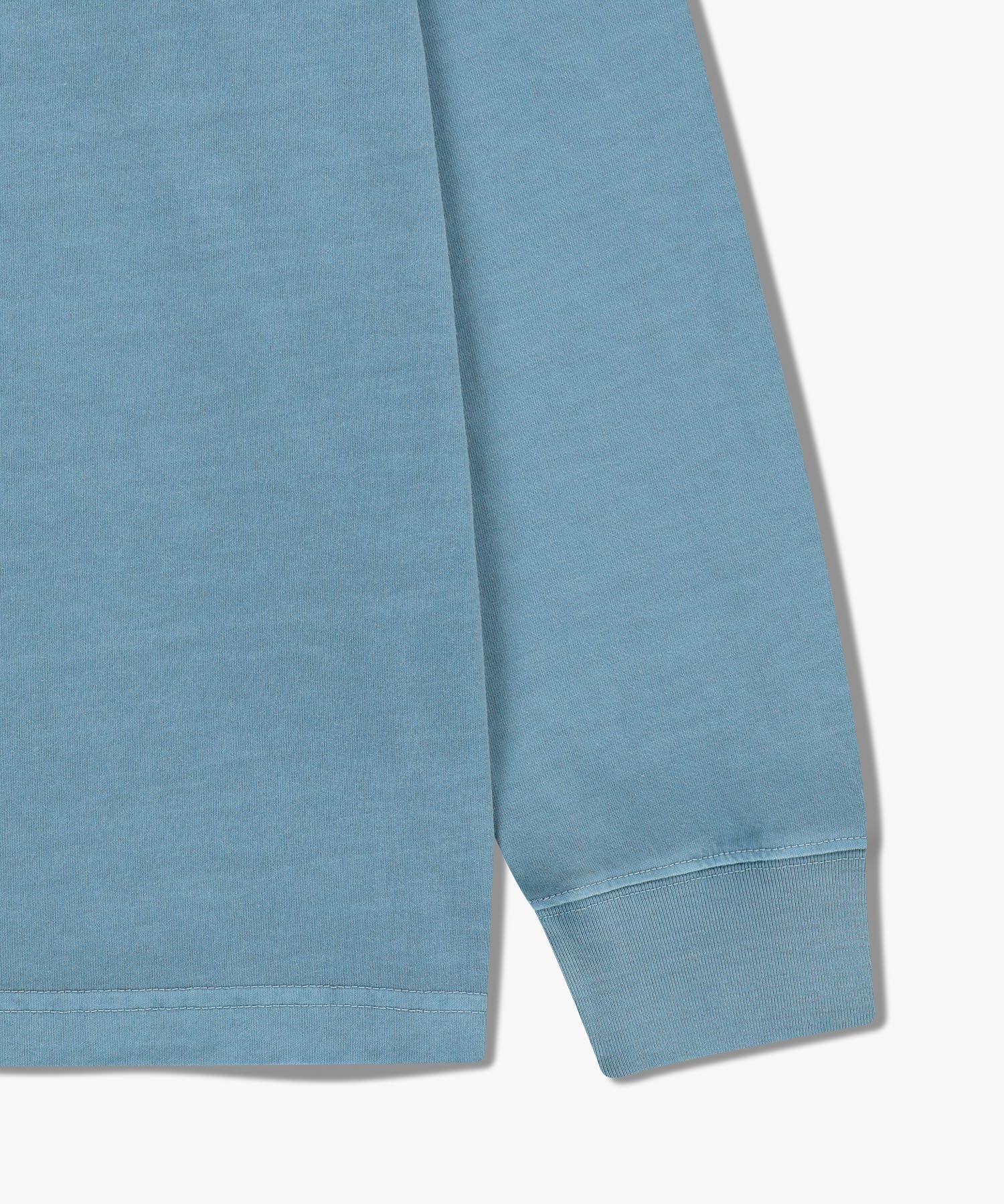 Marithe & Francois Girbaud - Back Point Classic Logo Dyeing Long Sleeve (Stone Blue) product image 6 | TRAB K-Fashion Australia