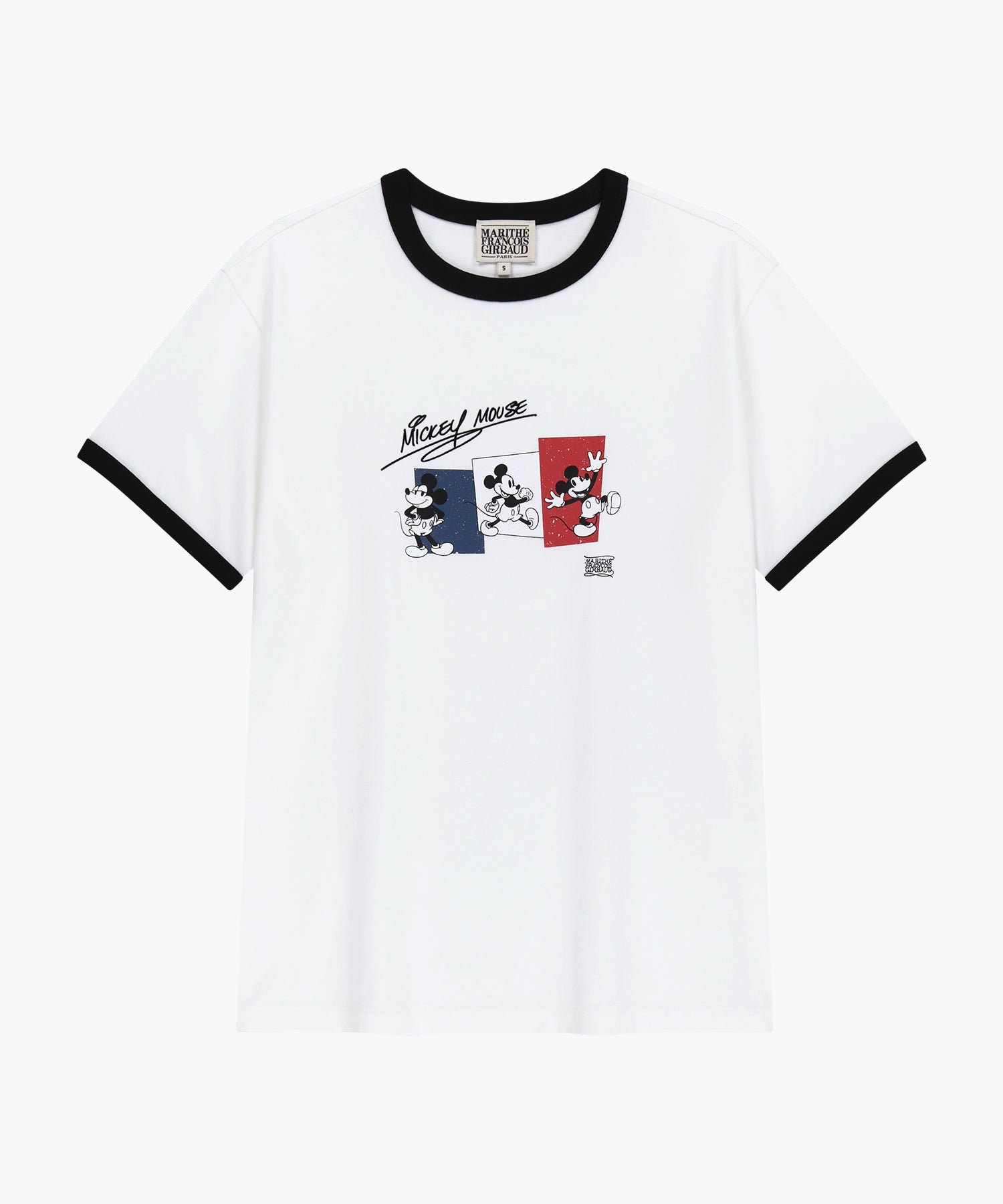 Marithe & Francois Girbaud - Mickey_french Ringer Tee (White) product image 6 | TRAB K-Fashion Australia
