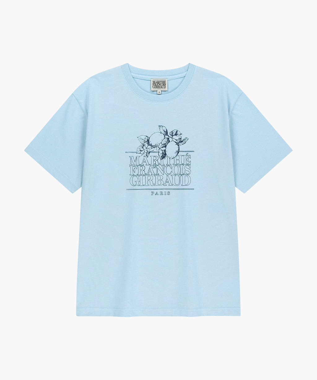 Marithe & Francois Girbaud - Aerocool Lemon Classic Logo Tee (Ice Blue) product image 6 | TRAB K-Fashion Australia