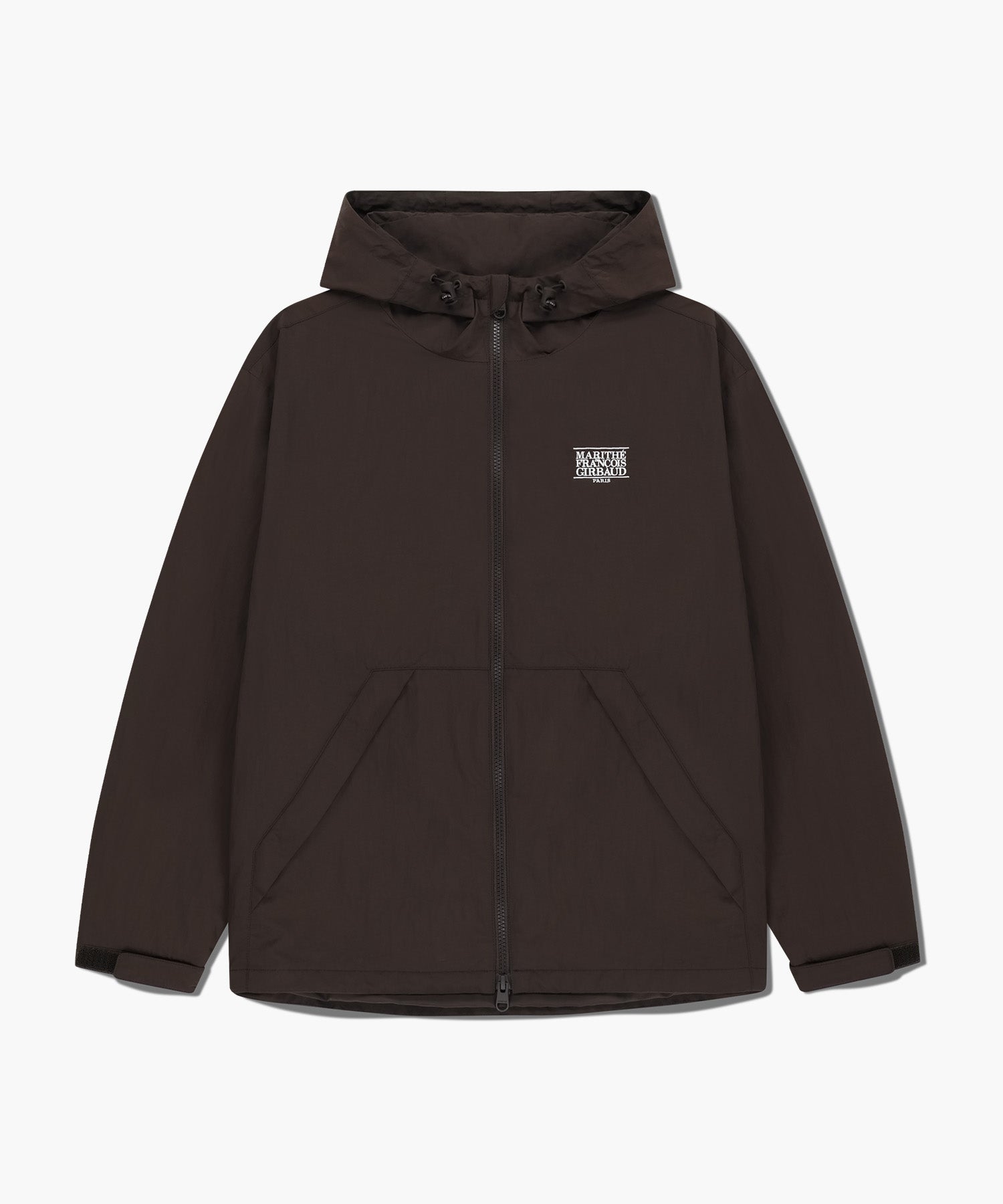Marithe & Francois Girbaud - Classic Logo Over Fit Hooded Windbreaker (Brown) product image 6 | TRAB K-Fashion Australia