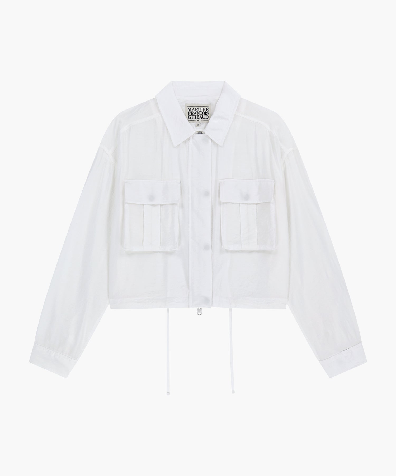 Marithe & Francois Girbaud - Crop Sheer Jacket (White) product image 6 | TRAB K-Fashion Australia