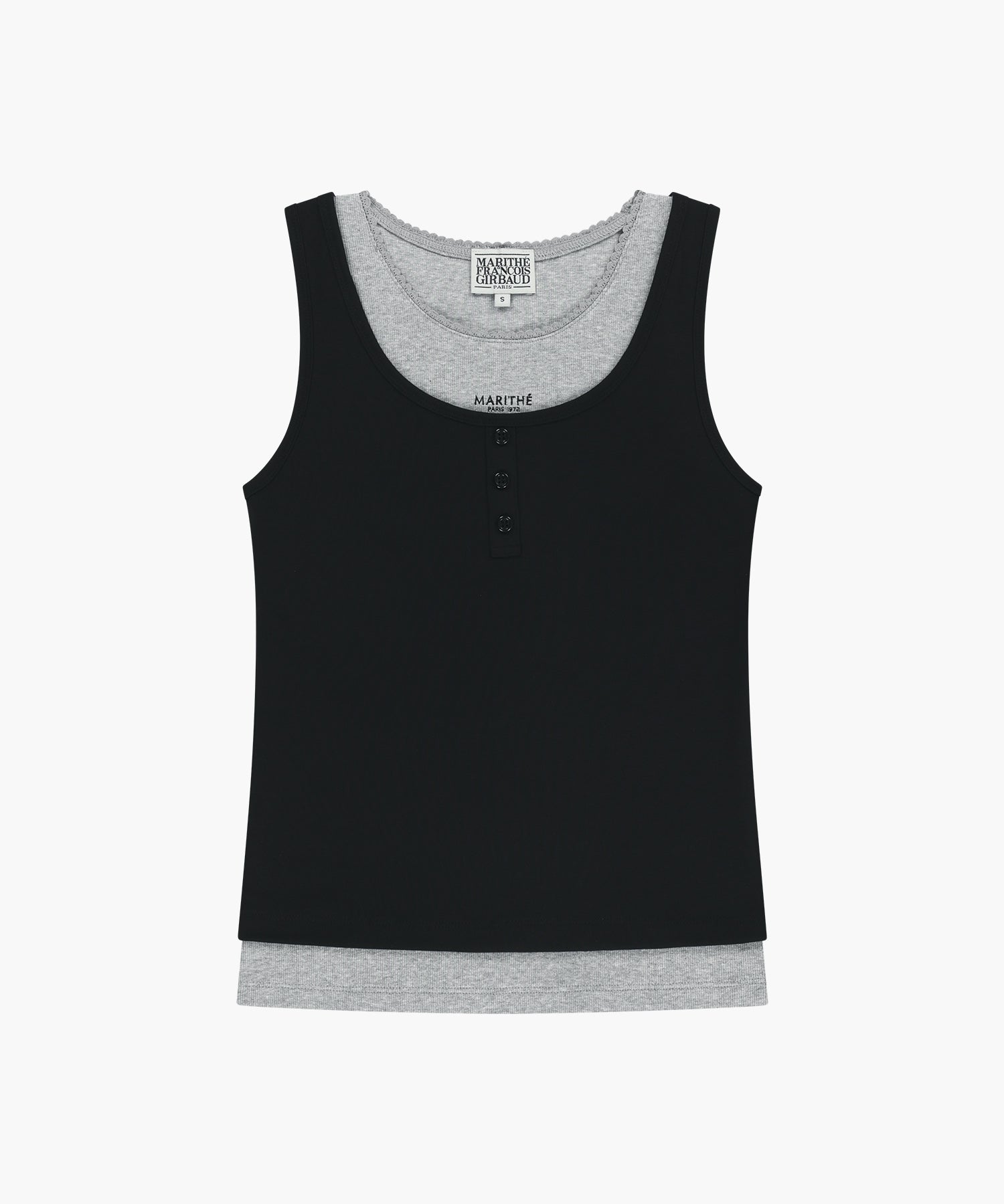 Marithe & Francois Girbaud - Layered Sleeveless (Black) product image 6 | TRAB K-Fashion Australia
