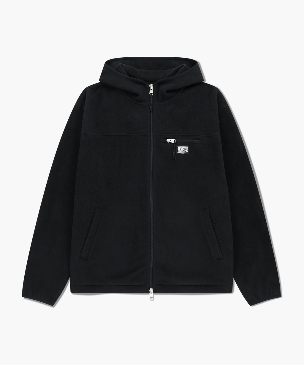 Marithe & Francois Girbaud - Marithe Sport Fleece Hood Zip-up Jacket (Black) product image 6 | TRAB K-Fashion Australia