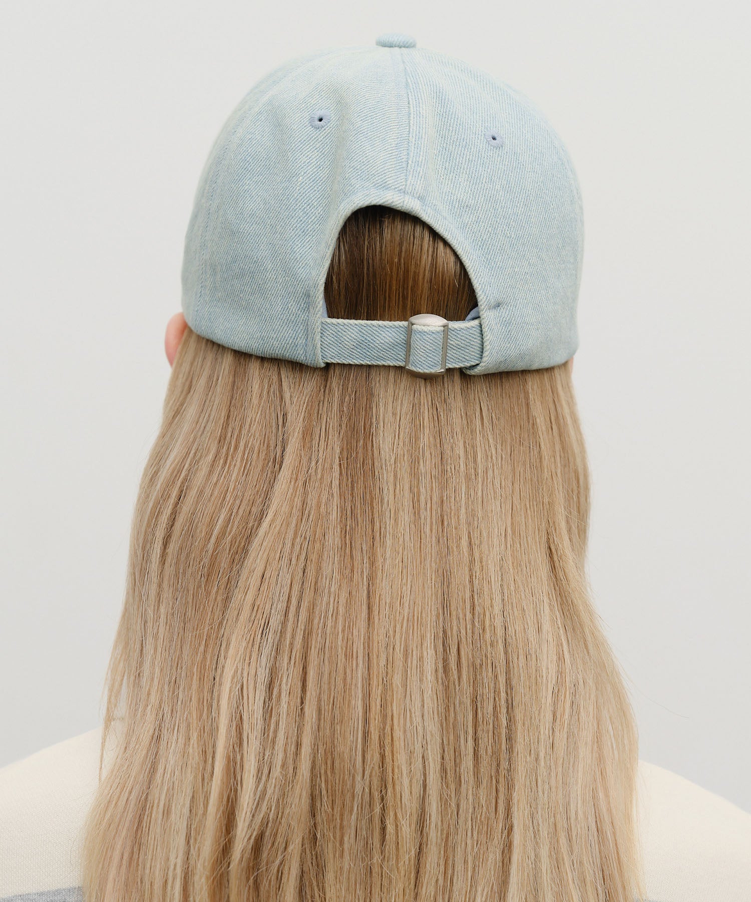 Marithe & Francois Girbaud - Denim Washing Classic Logo Covered Cap (Light Blue) product image 6 | TRAB K-Fashion Australia